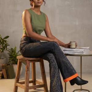 edge patchwork bell bottoms